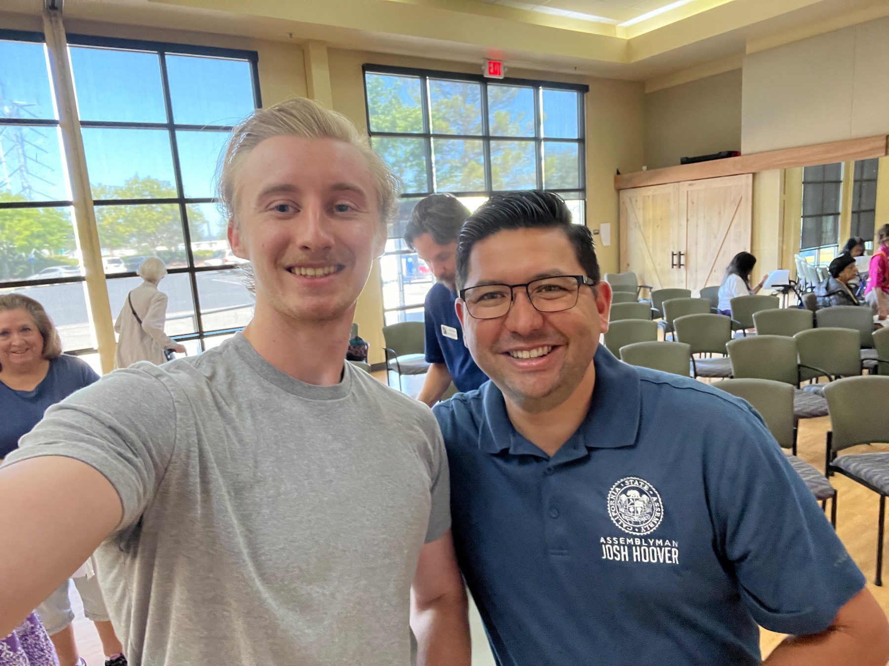 Sean kearney with Assemblyman Josh Hoover
